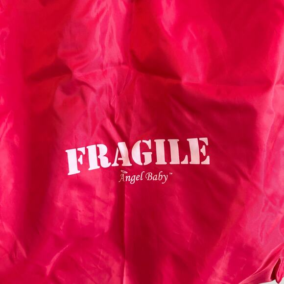 Angel Baby Car Seat Air Travel Bag Red Fragile Carseat Bag Airplane Gate Check - Picture 6 of 10